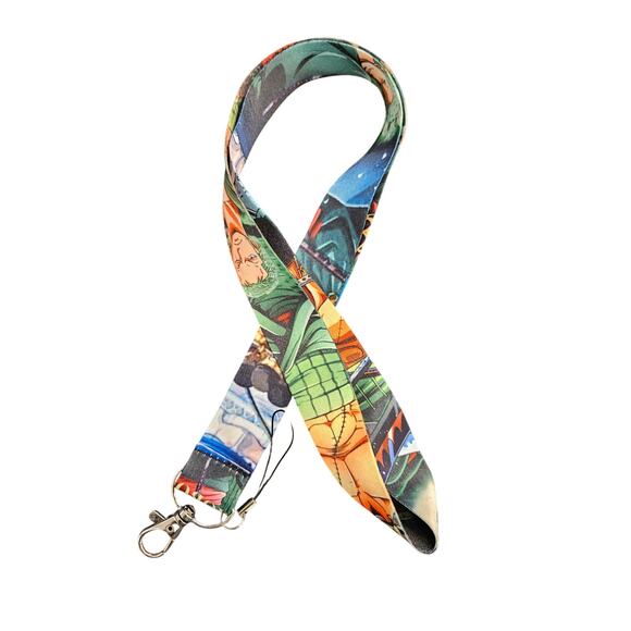 One Piece Roronoa Zoro Anime Lanyard | Roronoa Zoro Keychain Strap Otaku Gift - Picture 5 of 6